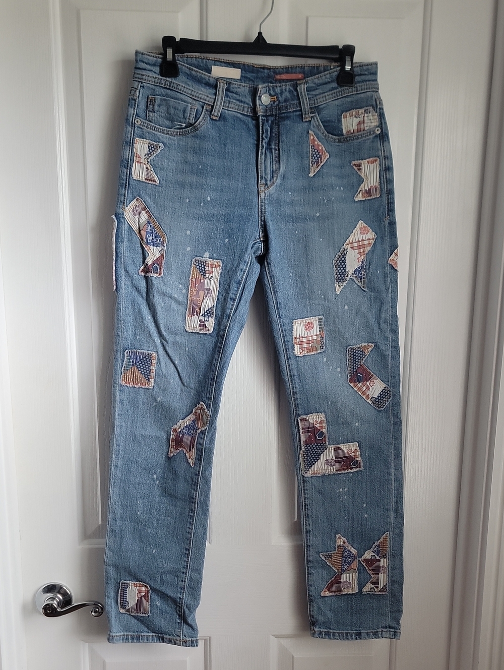 Pilcro Anthropologie Patchwork Light Blue Women's Jeans Denim 26